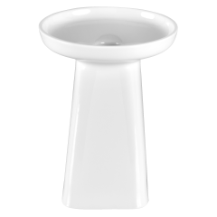 Candle stick, small, Shape "nova", white, H 14,5 cm