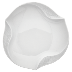 Bowl, Shape "Waves Relief", white, Ø 12,5 cm