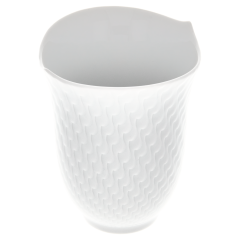 Mug, Shape "Waves Relief", white, V 0,25 l