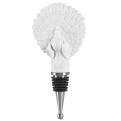 Bottle Stopper, "MEISSEN Bottle Tops", Peacock, white