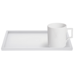 Home office set, 2-pcs, Mug "Berlin", Platter "MEISSEN® Cosmopolitan", white