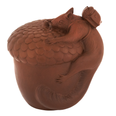 Squirrel Nutpacker, Boettger Stoneware, H 10 cm