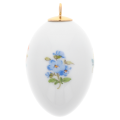 Easter egg, Strewn flowers, H 5 cm