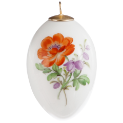 Easter egg, Vintage Flower Painting 2, Buttercup, H 5 cm