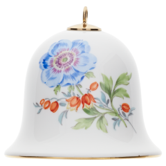 Bell, Vintage Flowerpainting 2, Anemone, H 5 cm