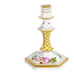 Candlestick "Fruit and flower painting", H 13,5 cm