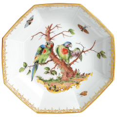 Bowl, small, 2 exotic birds with insects, Limited Masterpieces, ø 19 cm