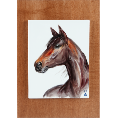 Wall plaque, My pet, Horse portrait, 30 x 21 cm