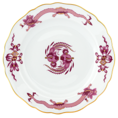 Dinner Plate, large, Shape "New Cutout", Court dragon, purple, Ø 28 cm