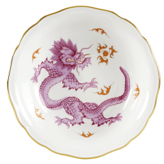 Bowl, Shape "New Cutout", Ming dragon, purple, Ø 14,5 cm