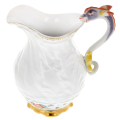 Cream Jug, small, Shape "Swan Service", Oriental strewn flowers, gold rim (Swan service), V 0,15 l