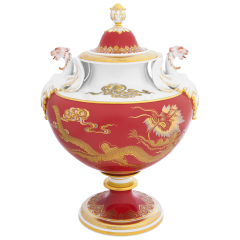 Vase with dragons, H 33 cm