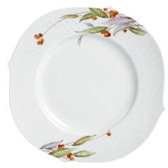 Dinner Plate, Shape "Waves Relief", Golden Berry, Ø 28,5 cm