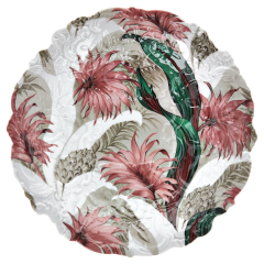 Dish, large, "New Splendour", foliage with grey ground, Ø 27,5 cm