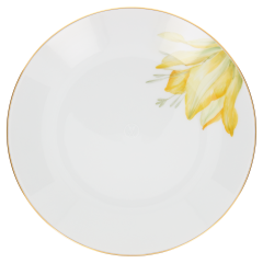 Soup Plate, Shape "MEISSEN® Cosmopolitan", "Giant Bloom", Crown imperial, gold rim, Ø 20,5 cm