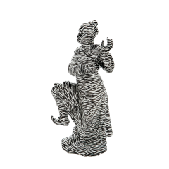 Japanese, dancing, Meissen Atelier, Zebra Look, lim., H 15,5 cm