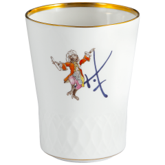 Champagne goblet, swords relief, Swords anniversary - Monkey Orchestra, H 10,5 cm