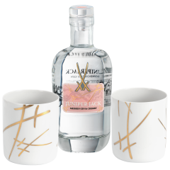 MEISSEN Gin set, 3-pcs, Juniper Jack Meissen Gin & Cherry 0,5 l, 46,5 % vol., Gin mug, "Swords"