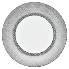 Dinner Plate, small, Shape "MEISSEN® Cosmopolitan", Mesh, platinum, Ø 24 cm