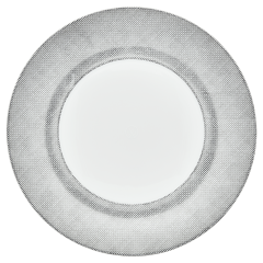 Dinner Plate, large, Shape "MEISSEN® Cosmopolitan", Mesh, platinum, Ø 30 cm
