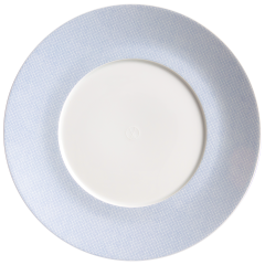 Gourmet Plate, flat, Shape "MEISSEN® Cosmopolitan", Mesh blue, Ø 28,5 cm
