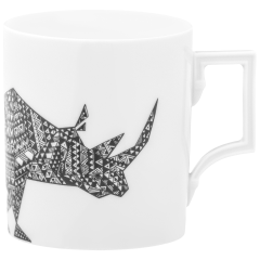 Mug, Hugo Boss,The Big Five "Rhino", Shape "Berlin", V 0,25 l