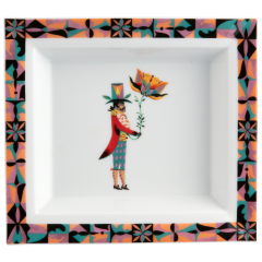 Vide-Poche, large, "Flower Ballet", Mann, Olaf Hajek, 21 x 18,5 cm