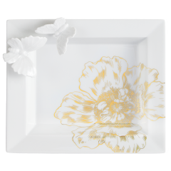Vide-Poche, "Butterfly Collection" large, "Giant Bloom Gold", 21 x 18 cm