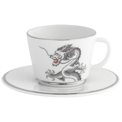Espresso cup & saucer, Shape "Vitruv", Fortune Dragon, V 0,1 l