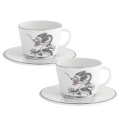 Espresso set, 4-pcs, Shape "Vitruv", Fortune Dragon