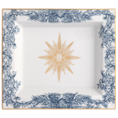 Vide-Poche, large, "Meissen Christmas Star", blue, 21 x 18,5 cm