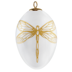 Easter egg, Dragon-fly, gold, H 5 cm