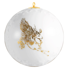 Ball, embossed stars, "MEISSEN Christmas Peryton", Ø 7 cm