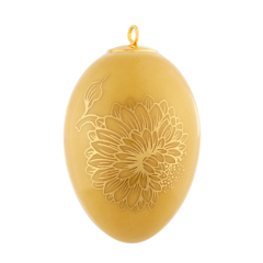 Easter egg, "Golden Onion Style", yellow, H 5 cm