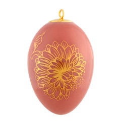 Easter egg, "Golden Onion Style", red, H 5 cm