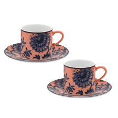 Espresso set, 4-pcs, "The Original", red