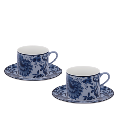 Cappuccino set, 4-pcs, "The Original", blue