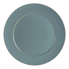 Charger Plate, Shape "No 41", "Urban Colors", petrol, gold, Ø 33 cm