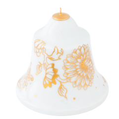 Tree decoration, bell, "Golden Onion Style", H 8 cm