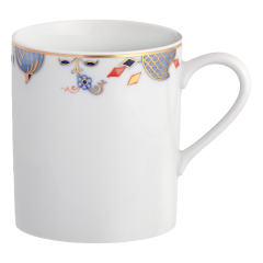 Mug, Noble Blue, rim of onion elements, V 0,25 l