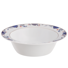 Bowl, large, Shape "No 41", Noble Blue, rim of onion elements, Ø 27,5 cm