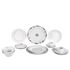 Starter set, 14-pcs for 2 persons, Shape "No 41", Royal Blossom, Noble Blue, Shape "No 41"