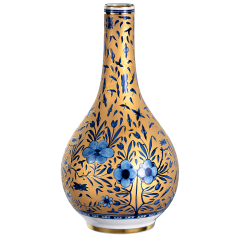 Bottle Vase, Floral, Lim. 25, H 24,5 cm
