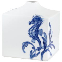 Vase, Shape "MEISSEN® Cosmopolitan", "Blue Treasures", Seahorse, H 13 cm