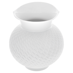 Vase, Shape "Waves Relief", bisque white, H 13,5 cm