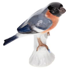 Bird, Coloured, without gold, H 9 cm