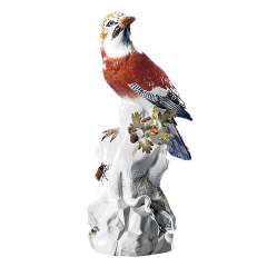 Bird, Coloured, without gold, H 39 cm