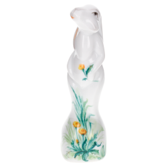 Hare Leo, Coloured, without gold, H 10,5 cm