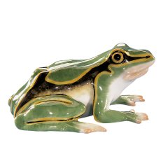 Frog, Coloured, without gold, 6,5 cm