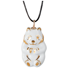 Pendant "Gold" half relief Panda, 3,5 x 1,9 cm